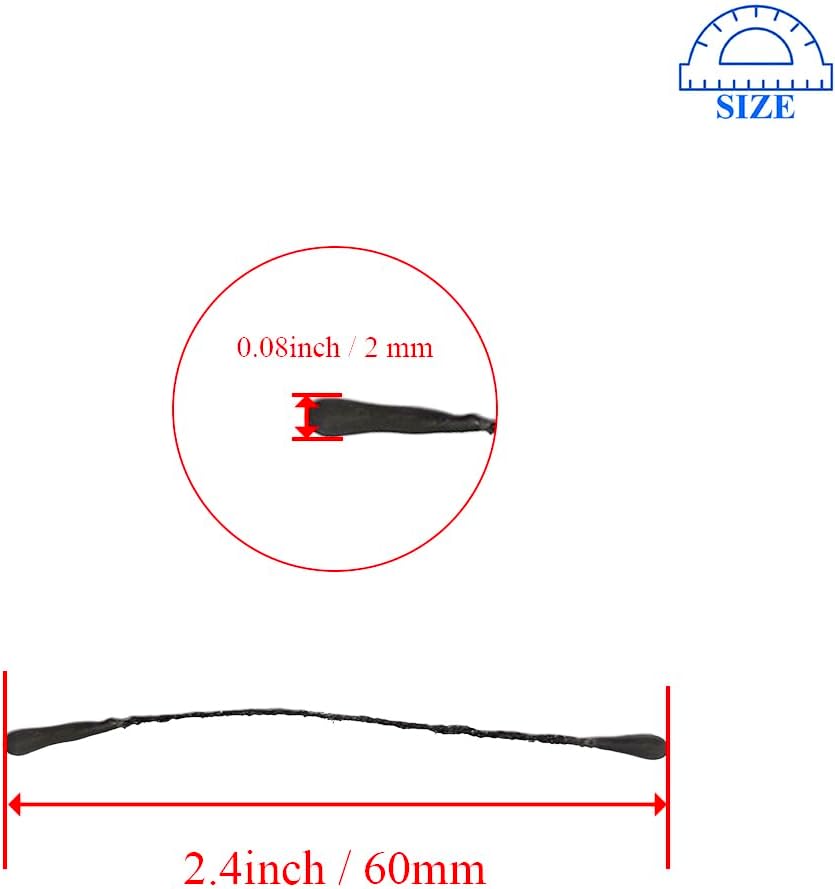 HAHIYO 700Pcs 2mm Fully Black Matte Double Head Flower Stamen Pistil for Flower Making Scrapbook Decoration - Handmade Artificial Flowers Pistil Matt-Like Floral Stamens Flowers Pollen Stamen