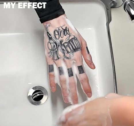 INKARTLINK Tattoo Tech, 2 Sheets Medium Semi Permanent Tattoo, Temporary Tattoos, Last 1-2 Weeks, Waterproof, Realistic Look, No Adhesive, No Reflection (Flower Design)112