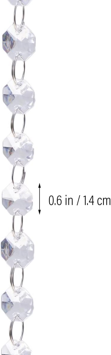 16 Feet Crystal Acrylic Gems Bead Garland Strands Manzanita Crystals Tree Garlands Christmas Decoration