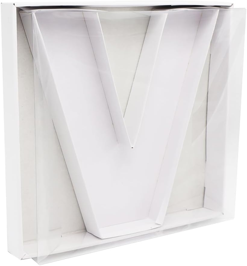 12" Fillable Cardboard Letter Charcuterie Gift Cupcake Box With Cover Sweets Packaging (V)