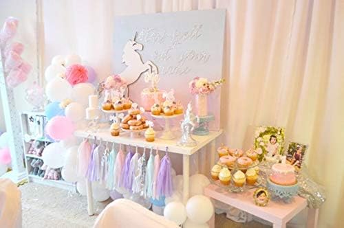 Fonder Mols Mermaid Tassel Garland Tissue Paper Birthday Banner for Under The Sea themed All Events & Parties Occasions Decorations A12