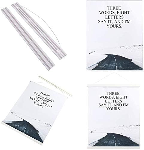 30x20 30x40 30x30 Poster Frame, Magnetic Light Wood Wooden Frame Hanger for Photo Picutre Canvas Artwork Art Print Wall Hanging (1 Pack, 30", White)