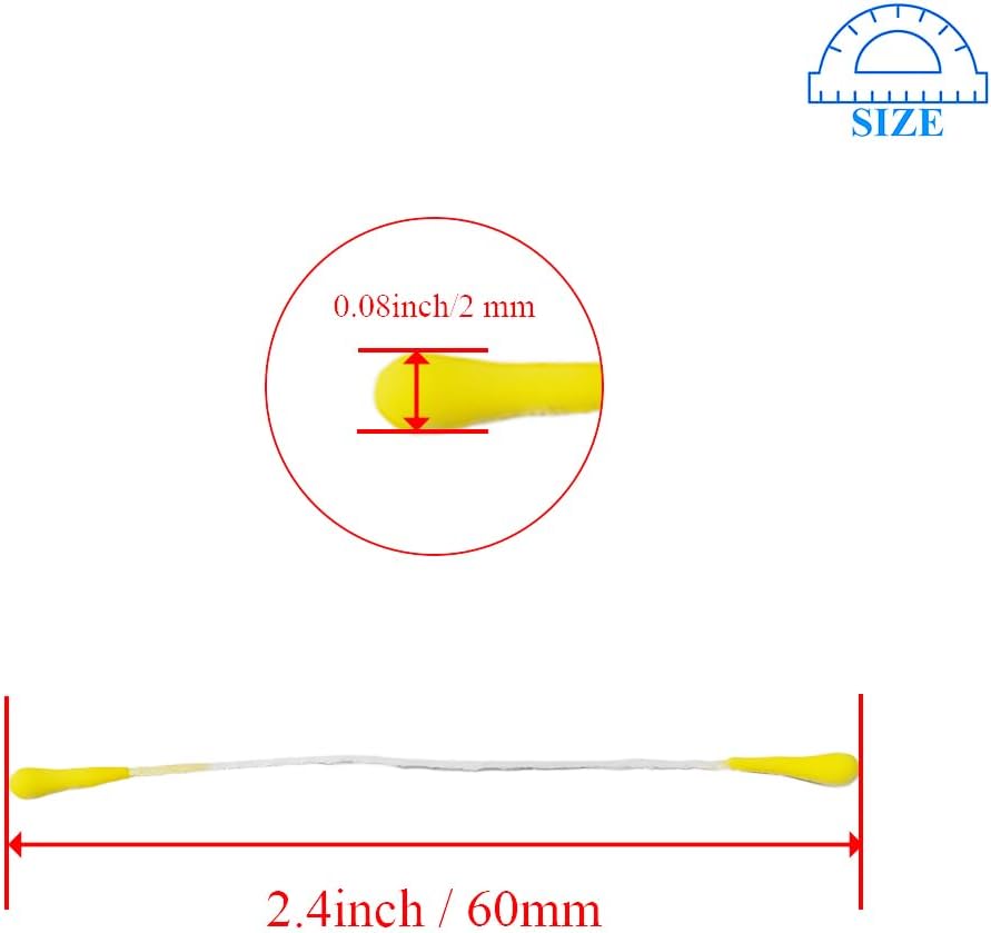 HAHIYO 700Pcs 2mm Yelbow Matte Double Head Flower Stamen Pistil for Flower Making Scrapbook Decoration - Handmade Artificial Flowers Pistil Matt-Like Floral Stamens Flowers Pollen Stamen
