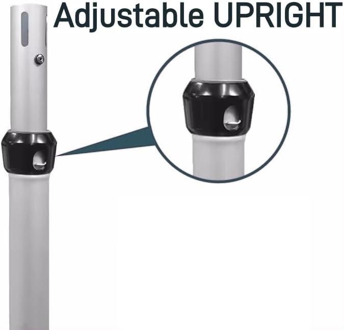 Portable Pipe and Drape Heavy Duty Backdrop Stand, ADJ Metal Frame and Heavy Metal Base for Wedding, Birthday Party, Photography Backdrop (Tall(4-10FT) & CrossPipe-10FT)