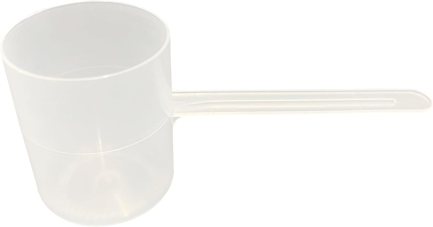 82 mL (82 CC | 2.77 Oz.) Long Handle Scoop for Measuring Coffee, Pet Food, Grains, Protein, Spices and Other Dry Goods (Pack of 25)