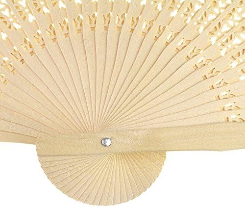 Sandalwood Fan (Set of 50 pcs) Wedding Favors&Birthday Gifts&Christmas Gift