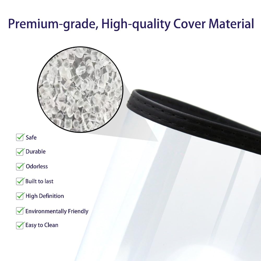 Goodsmart Restaurant Menu Covers - 25 Pack Black 8.5" x 11", 3-Page/6-View, Side-Loading Vinyl Menu Holders, Clear Sleeves, Double-Stitched Edge, Leather-Style Café Covers with Gold Corners