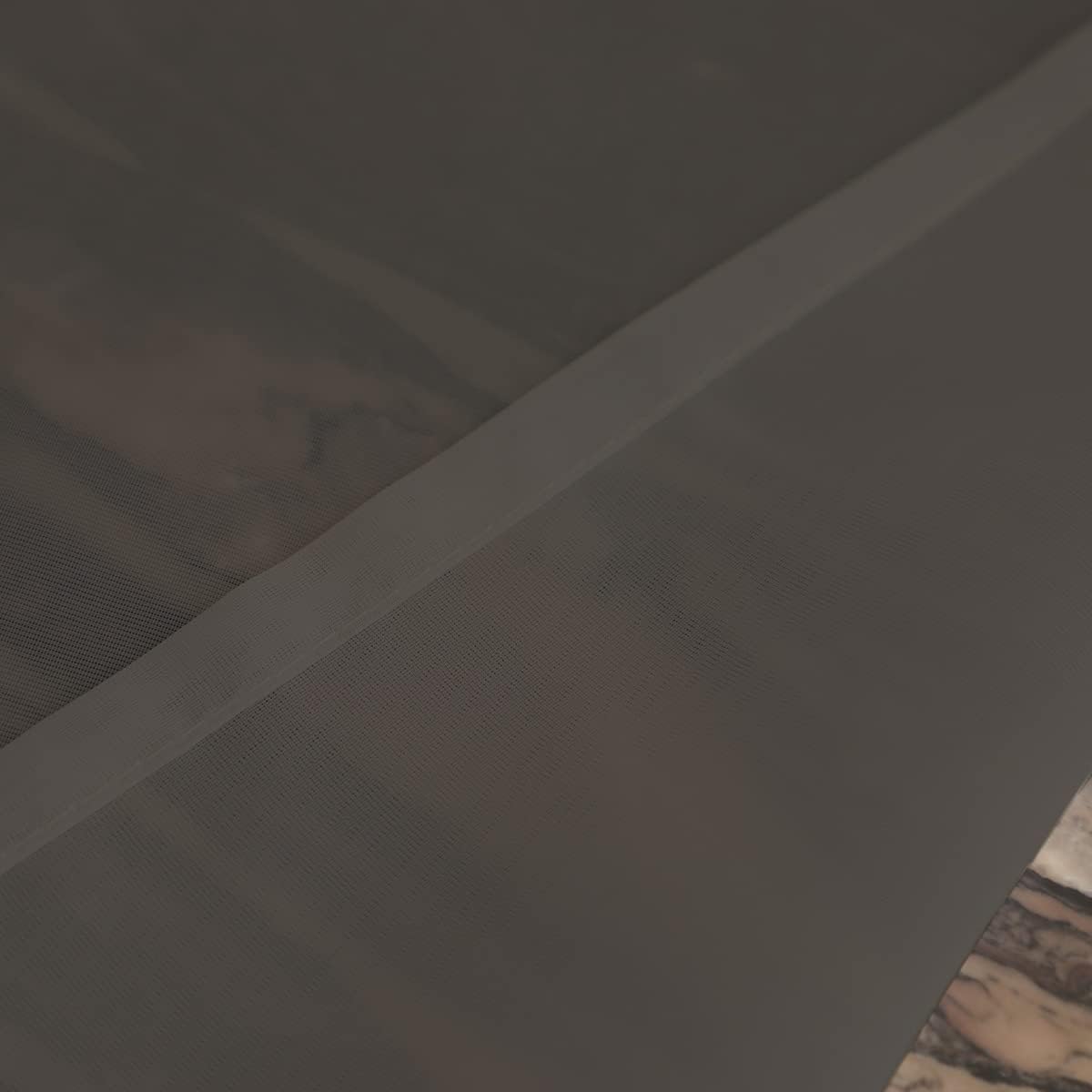 Window Dark Gray Sheer Curtains 84 Inches Long 2 Panels Sheer Curtain Basic Rod Pocket Panel for Bedroom Children Living Room Yard Kitchen (Dark Gray, 52" W x 84" L | 2 pcs)