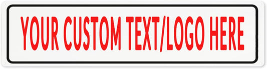 Custom Sign Personalized Custom Metal Sign, Customize For Office, Business, Workplace, Office, Home, Delivery Signs 4x16