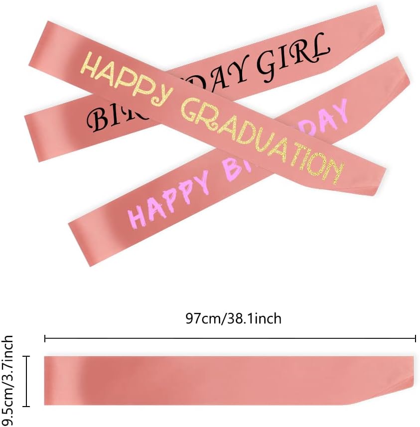 16 Pcs Sash Blank Satin Sash Rose Gold Sash Party, Bride To Be Sash, Plain Sash, Diy Sash Sashes For Pageants, Birthday, Party, Graduation, Hen Party, Homecoming, Custom Sashes, Make Your Own Sash