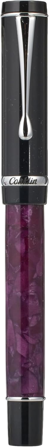 Conklin Duragraph Fountain Pen Purple Nights - Medium Nib, Elegant Writing Instrument with Rich Purple Finish