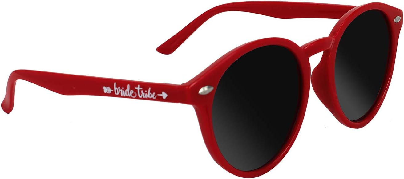 LADY&HOME Bachelorette Party Cat Eye Sunglasses - Bridesmaid & Bridal Shower Supplies, 10pcs Round Weddings Sunglasses