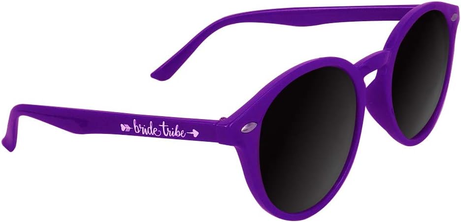 LADY&HOME Bachelorette Party Cat Eye Sunglasses - Bridesmaid & Bridal Shower Supplies, 10pcs Round Weddings Sunglasses