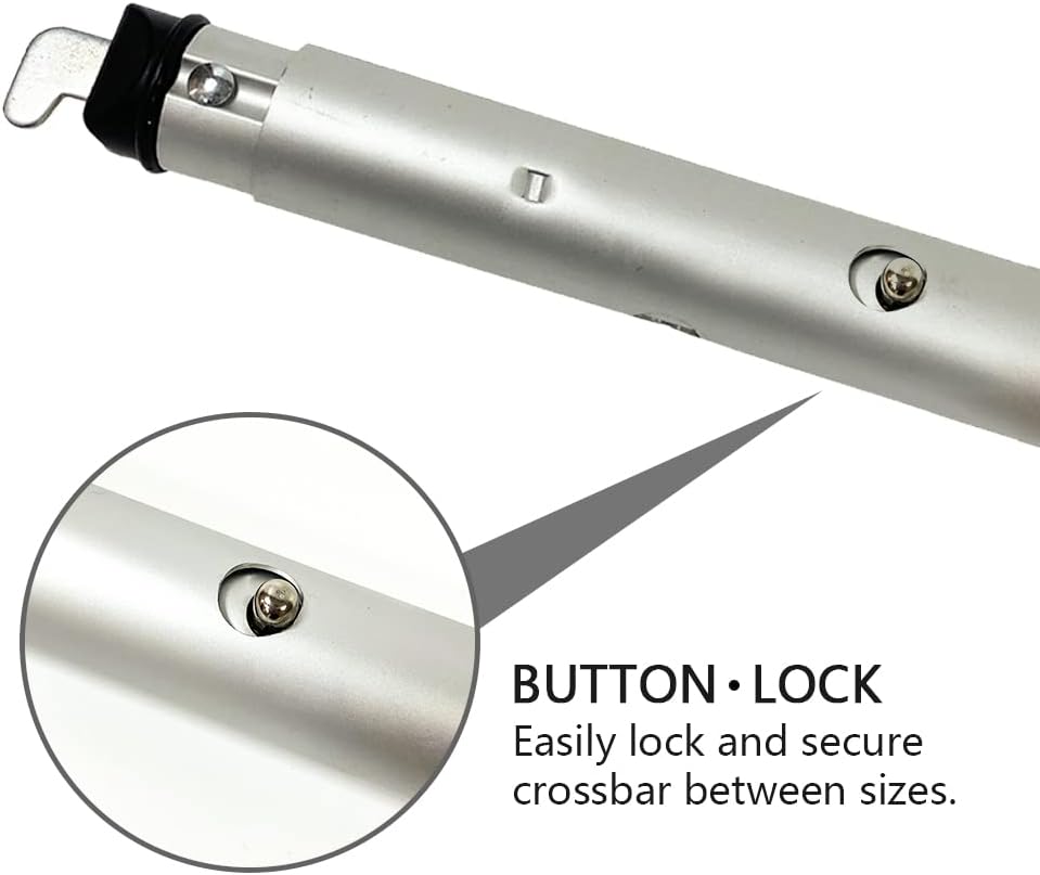 Portable Pipe and Drape Heavy Duty Backdrop Stand, ADJ Metal Frame and Heavy Metal Base for Wedding, Birthday Party, Photography Backdrop(1*Cross Bar7-12FT)