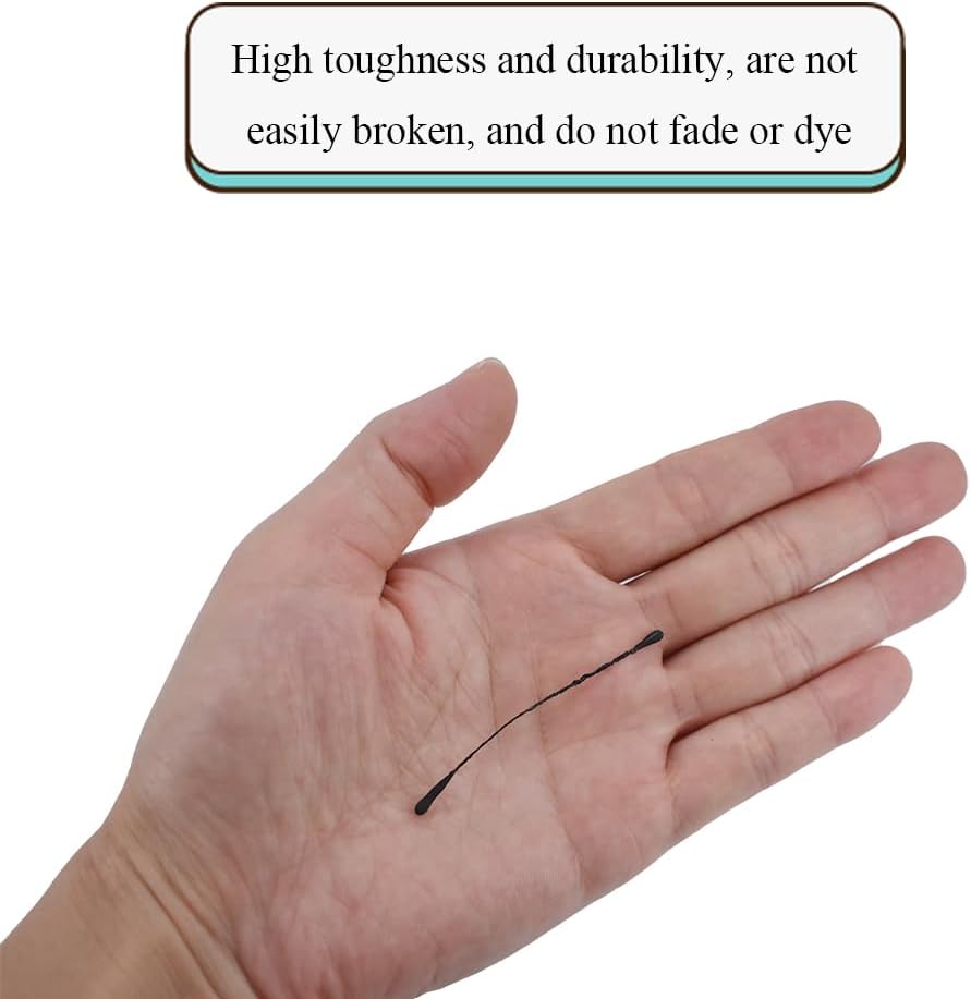 HAHIYO 700Pcs 2mm Fully Black Matte Double Head Flower Stamen Pistil for Flower Making Scrapbook Decoration - Handmade Artificial Flowers Pistil Matt-Like Floral Stamens Flowers Pollen Stamen