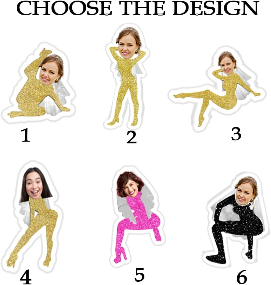 Personalized 50 pcs Double-Sided Wedding Stir Stick, Custom Bride Face Dancers Stir Stick, Acrylic Cocktail Stirrers, Wedding Drink Stirrers, Bachelorette Party Gifts, Bridal Shower Gifts