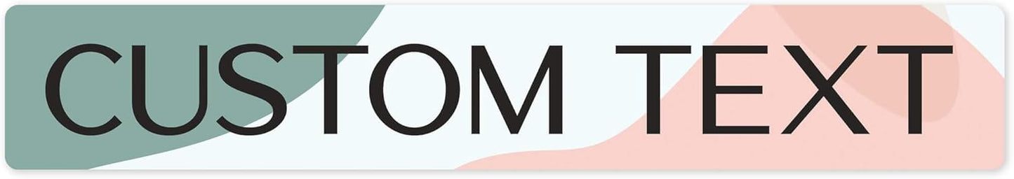 Custom Sign, Custom Street Sign, 11 Font Colors, 13 Font Styles, 4 Hole Options, 22 Sizes, 6x36 Inches, Rust Free DiBound, Fade Resistant, Made in USA by My Sign Center (Minimalist)