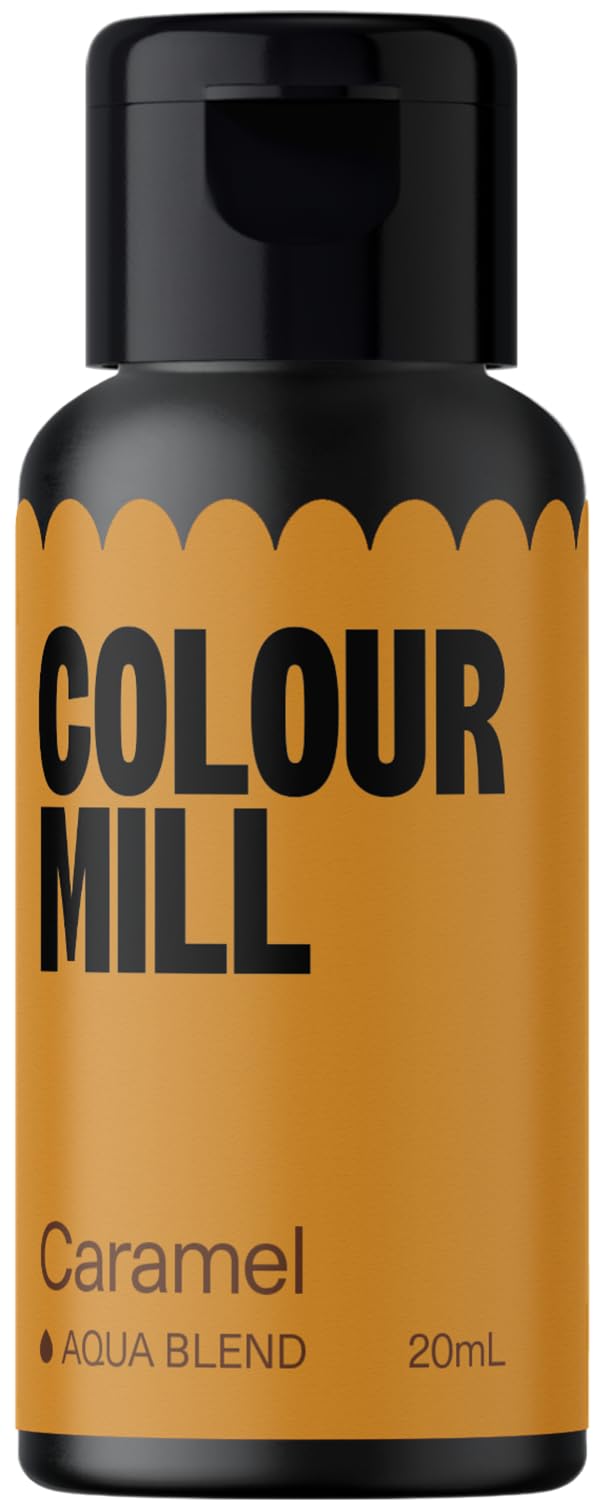 Colour Mill Aqua Blend Water-Based Food Coloring, 20 Milliliters Caramel