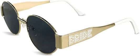 Bride's Babes Bride Sunglasses,Bachelorette Party Decorations,Bridal Shower Accessory,Metal Frames Shades,Bride To Be Gift