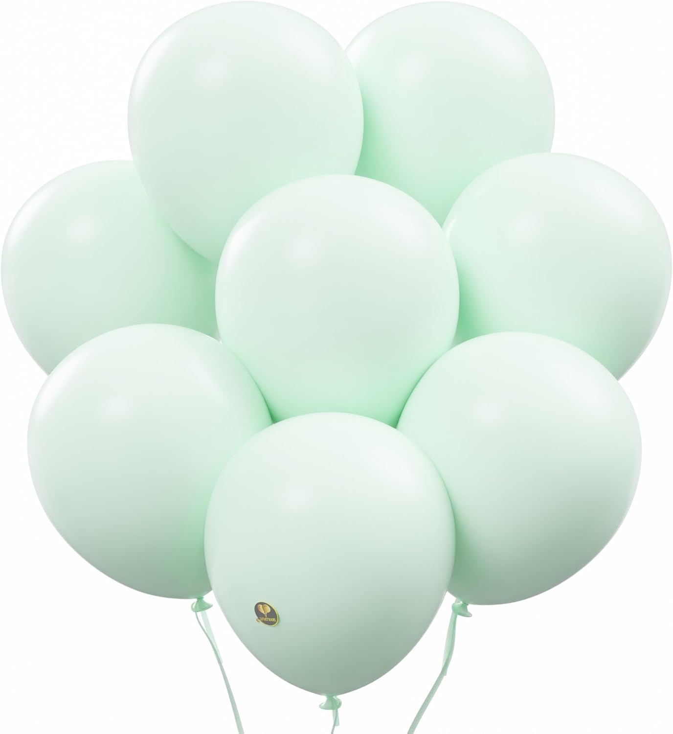 AFTERLOON® Biodegradable Balloons 50 pcs Pastel Green 10 Inch, Matte Color Thickened Extra Strong Latex Helium Float, for Baby Shower Gender Reveal Garland Wedding Birthday Party Decorations