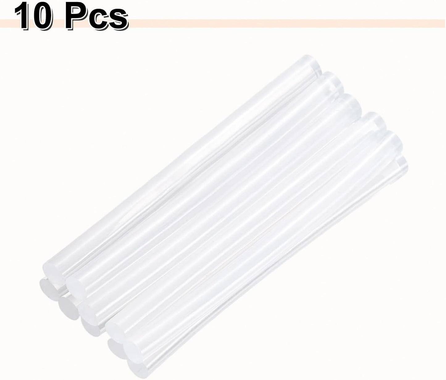 HARFINGTON 10pcs Hot Glue Sticks 0.28" Dia x 3.94" Long EVA Mini Hot Melt Adhesive Glue Stick for Hot Melt Gun Wood Plastic Glass Flowers Fabrics Foam, Clear