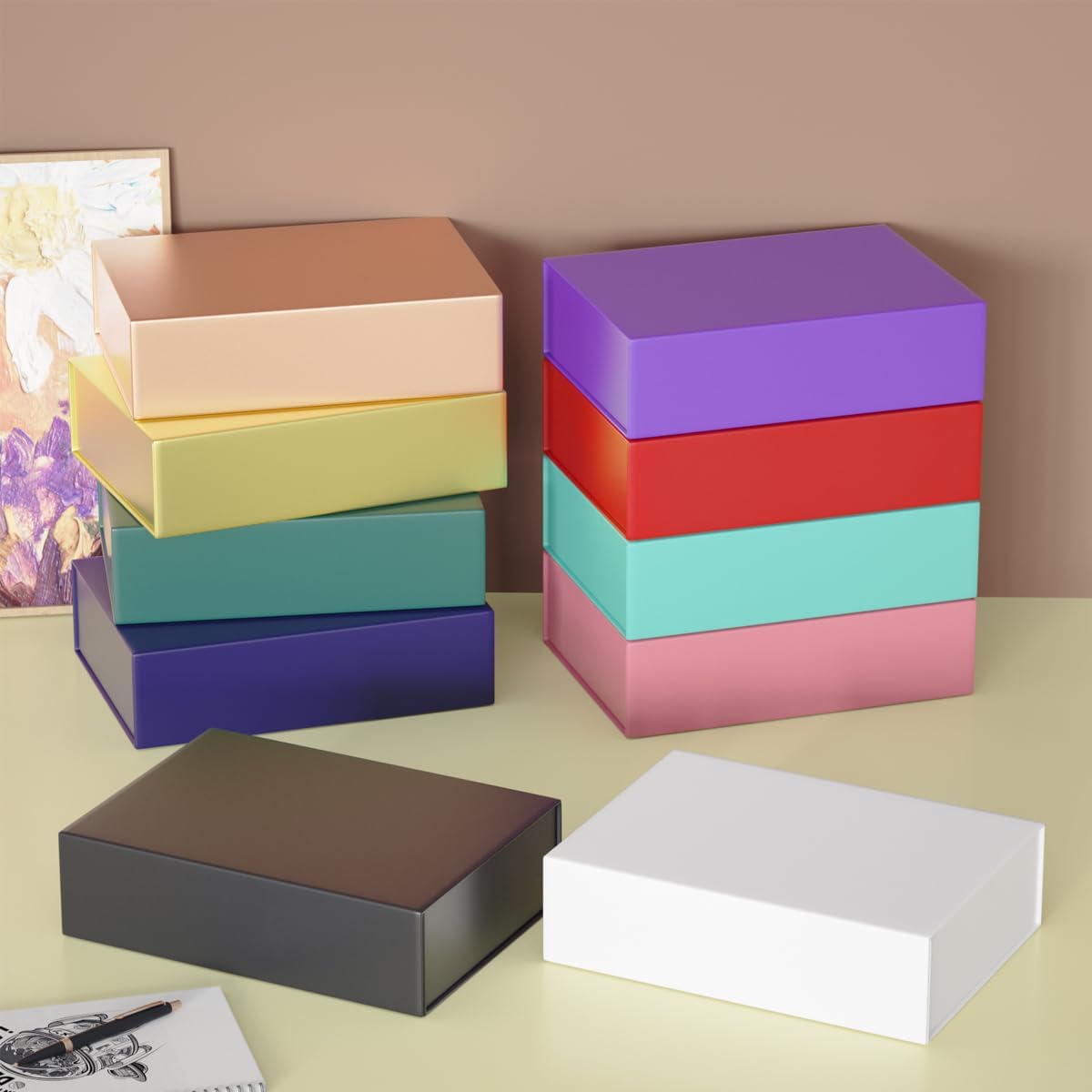 Gift Box 11.9" x 8.5" x 3.3" with Magnetic Closure Lid Gift Boxe for Presents,Bridesmaid Gifts Boxes,Cute Box,Birthday Gift Boxe,Luxury for Gift Packaging, Magnetic Gift Boxes for Wrapping Gifts