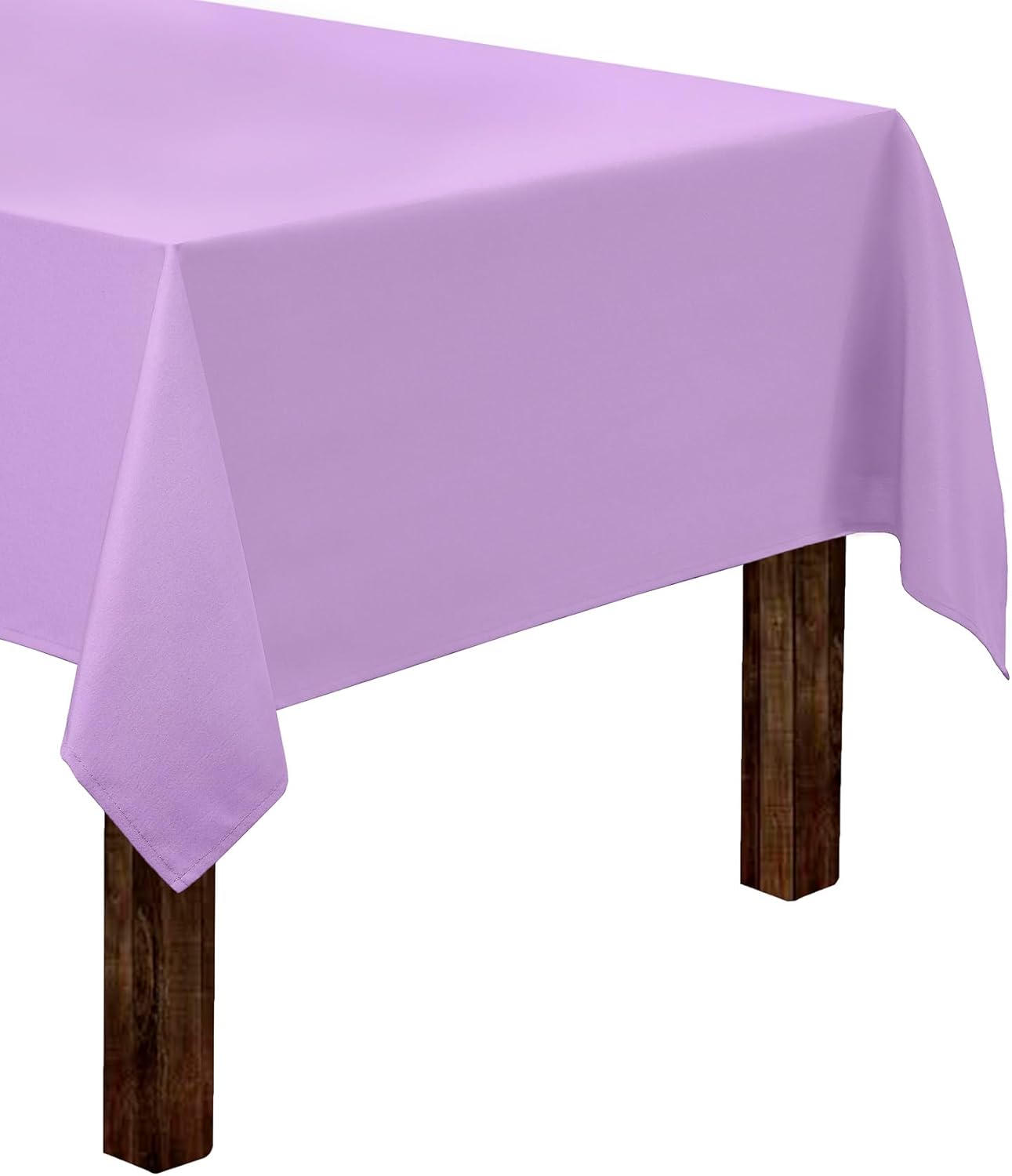 Gee Di Moda Rectangle Tablecloth - 60 x 84 Inch Lavender Table Cloth for 5 Foot Rectangle Table - Heavy Duty Washable Fabric - for 5 Ft Buffet Table, Holiday Party, Dinner, Wedding & Baby Shower