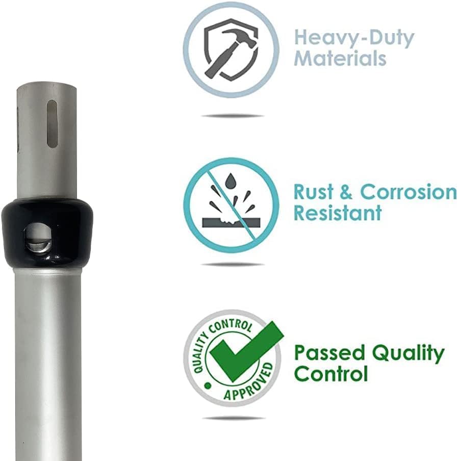 Portable Pipe and Drape Heavy Duty Backdrop Stand, ADJ Metal Frame and Heavy Metal Base for Wedding, Birthday Party, Photography Backdrop (1*ADJ UprightPole 4-7FT)