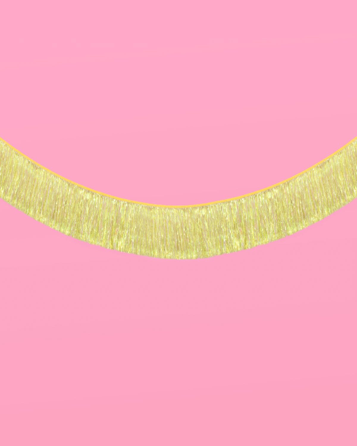 xo, Fetti Yellow Fringe Banner - 5 Ft. | Groovy Bachelorette Party Decorations, Pastel Preppy Birthday Party Decor, Smiley Baby Shower Supplies, Photo Booth Backdrop, HBD
