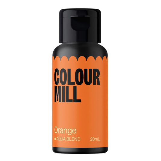 Colour Mill Aqua Blend Water-Based Food Coloring, 20 Milliliters Orange