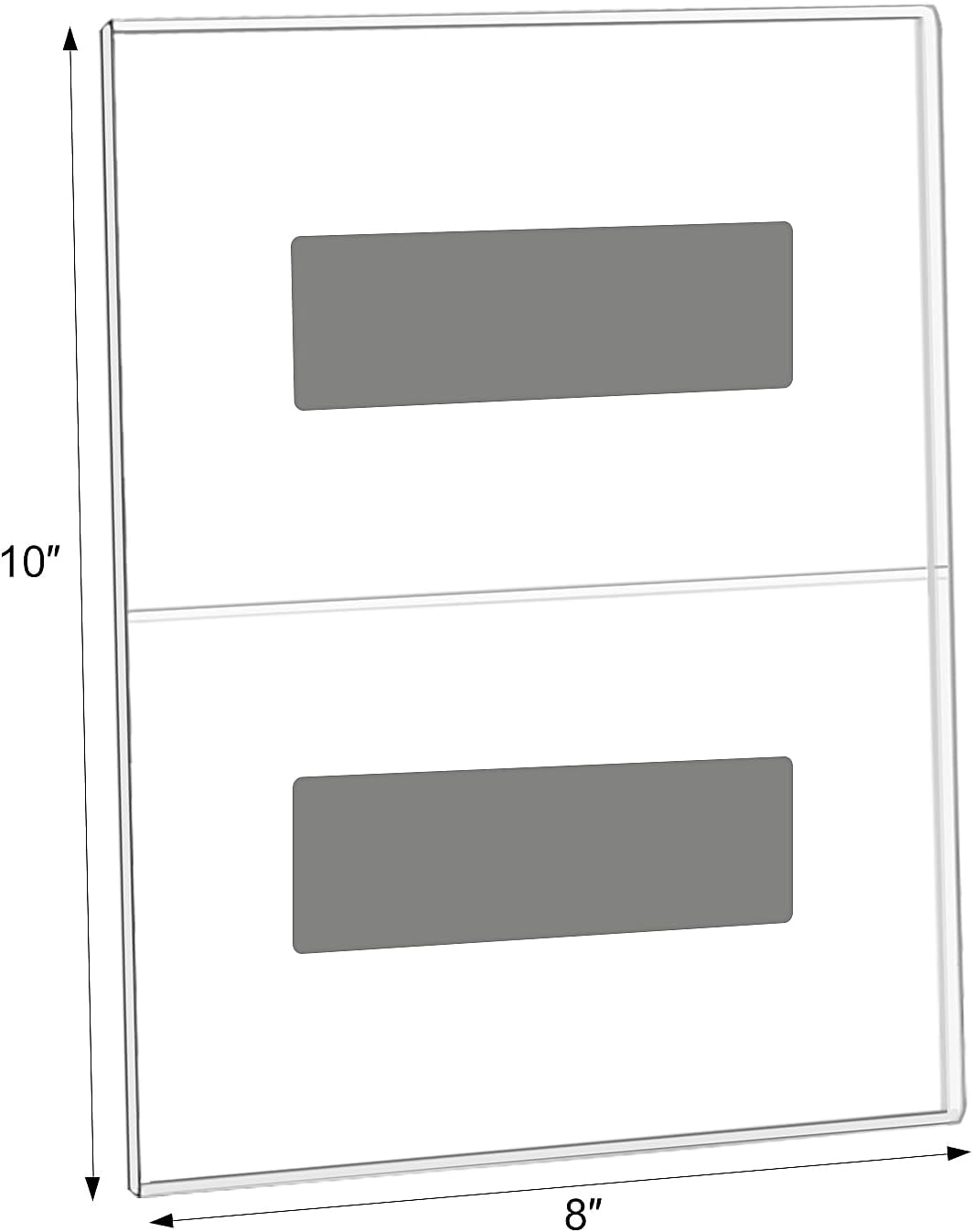 Magnetic Picture Frames for Refrigerator 8x10 Inch, Magnetic Photo Holders for Fridge, 6 Pack Acrylic Magnetic Picture Frame for Displaying Frames,Children Artworks