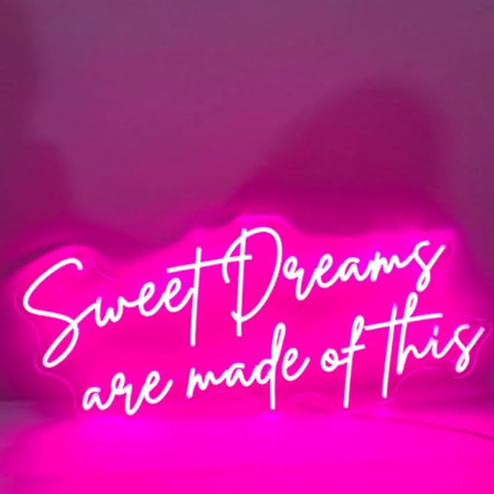 Sweet Dreams are made of this Neon Sign, Sweet Dreams Led Sign, Wall Art Sign Size:H13 xW28inches