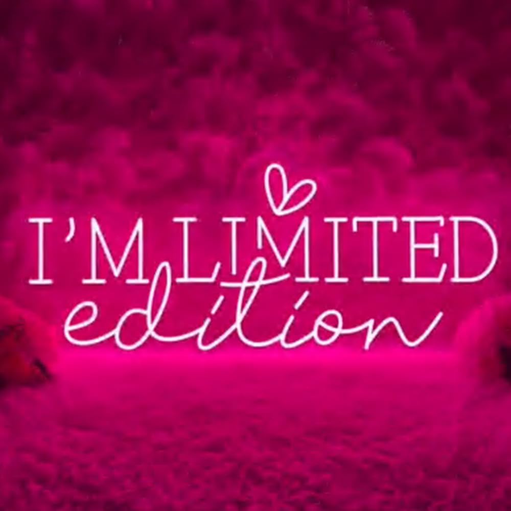 I'm Limited Edition LED Neon Sign,Custom Beauty Room Light Sign,Beauty Salon Neon Decor,Love Yourself Home Room Wall Decor,Gift for Opening USB Size:17inches