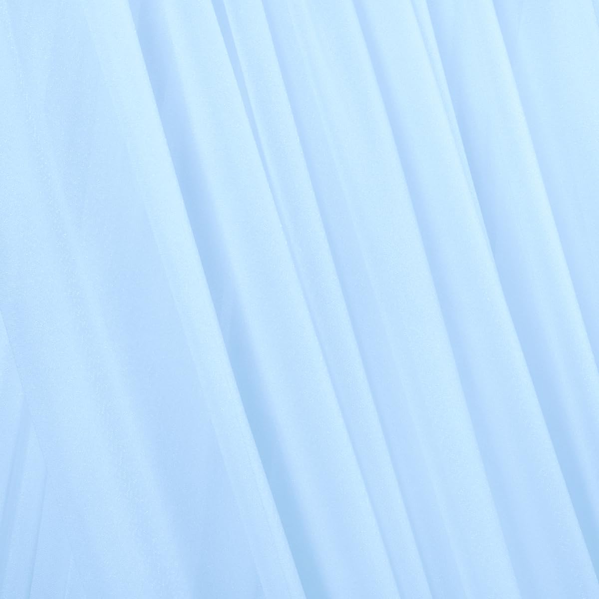 Light Blue Elegant Arch Draping Fabric Outdoor 1 Panel 29" × 20Ft Sheer Chiffon Curtain Drapes for Fall Wedding Ceremony Birthday Party Garden Brunch