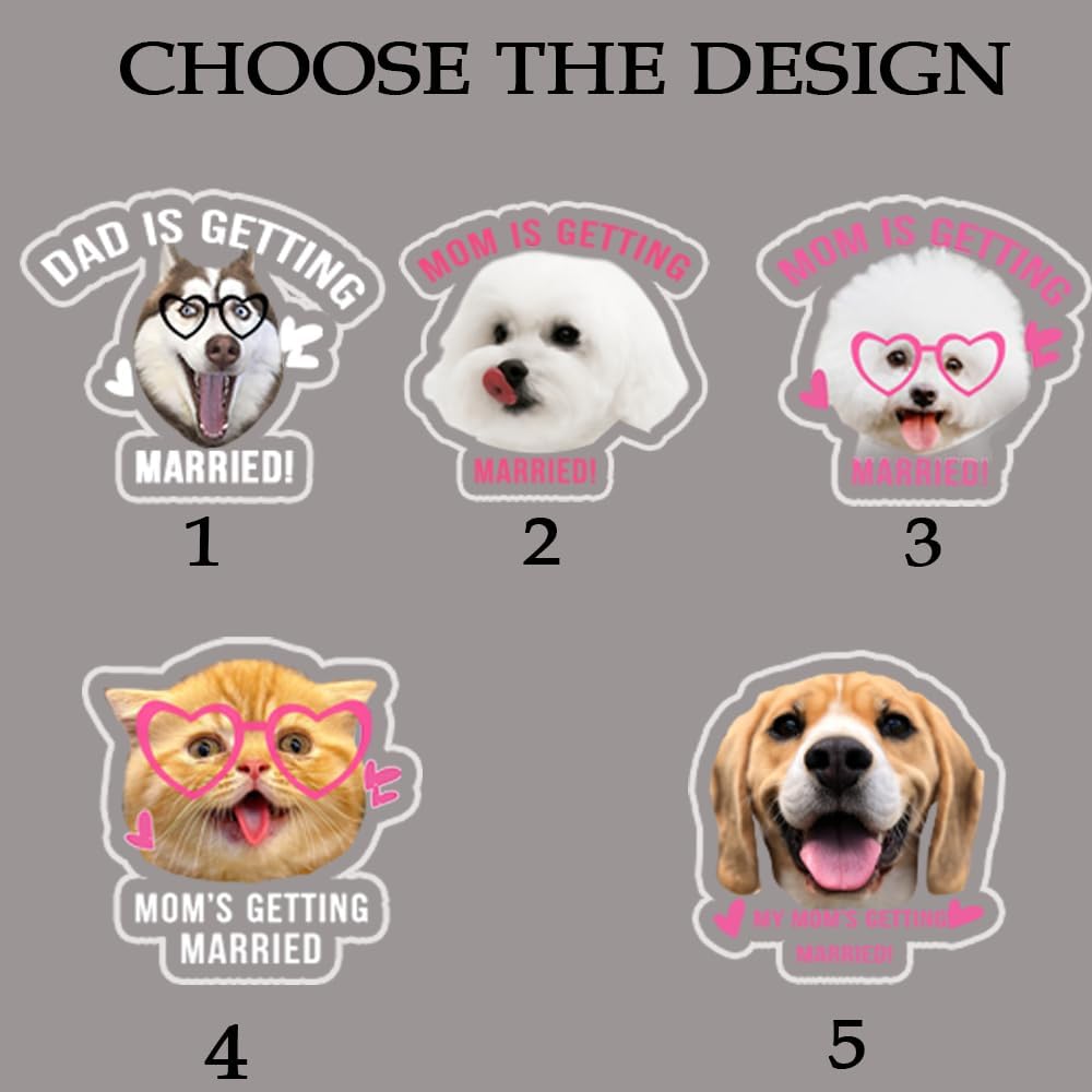 Custom 50 Pcs Double-Sided Wedding Pet Stir Sticks, Personalized Dog Cat Stir Stick, Acrylic Cocktail Stirrers, Wedding Drink Stirrers, Bachelorette Gifts, Bridal Shower Decorations