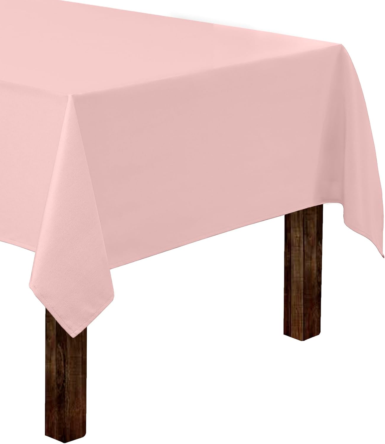 Gee Di Moda Rectangle Tablecloth - 60 x 102 Inch Pink Table Cloth for 6 Foot Rectangle Table - Heavy Duty Washable Fabric - for 6 Ft Buffet Table, Holiday Party, Dinner, Wedding & Baby Shower