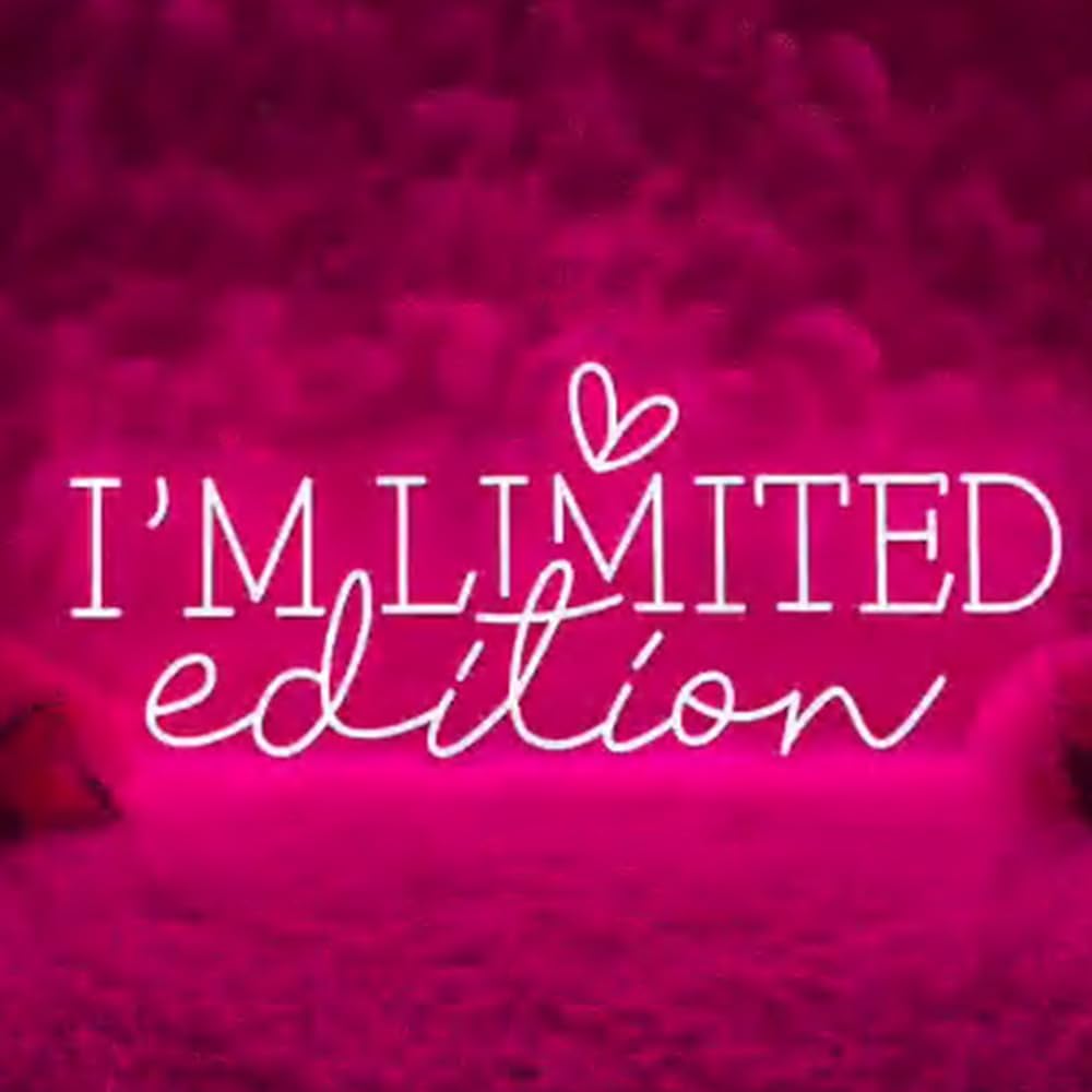 I'm Limited Edition LED Neon Sign,Custom Beauty Room Light Sign,Beauty Salon Neon Decor,Love Yourself Home Room Wall Decor,Gift for Opening USB Size:17inches