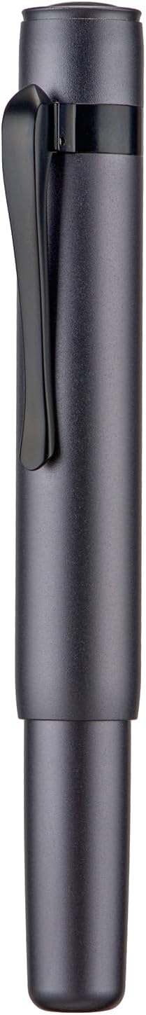 Hongdian M2 Black Forest Mini Rollerball Pen, Fine Point 0.5mm, Sleek Aluminium Pocket Pen with Black Ink Refill, Ideal for Travel & Signature (Space Gray)