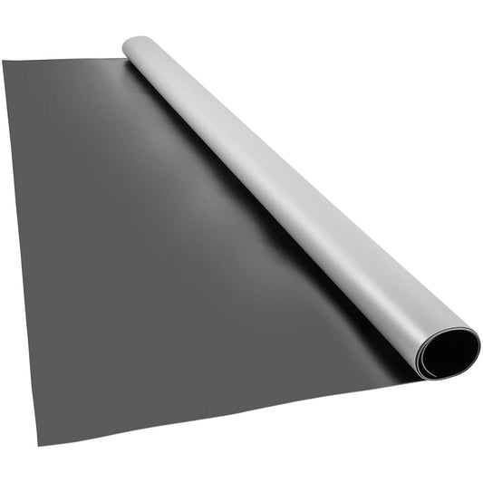 VEVOR Dance Floor Roll - 6.6x9.8ft, 0.06in Thick PVC Vinyl, Black/Grey Reversible, Non-Slip, Ballet & Jazz Style