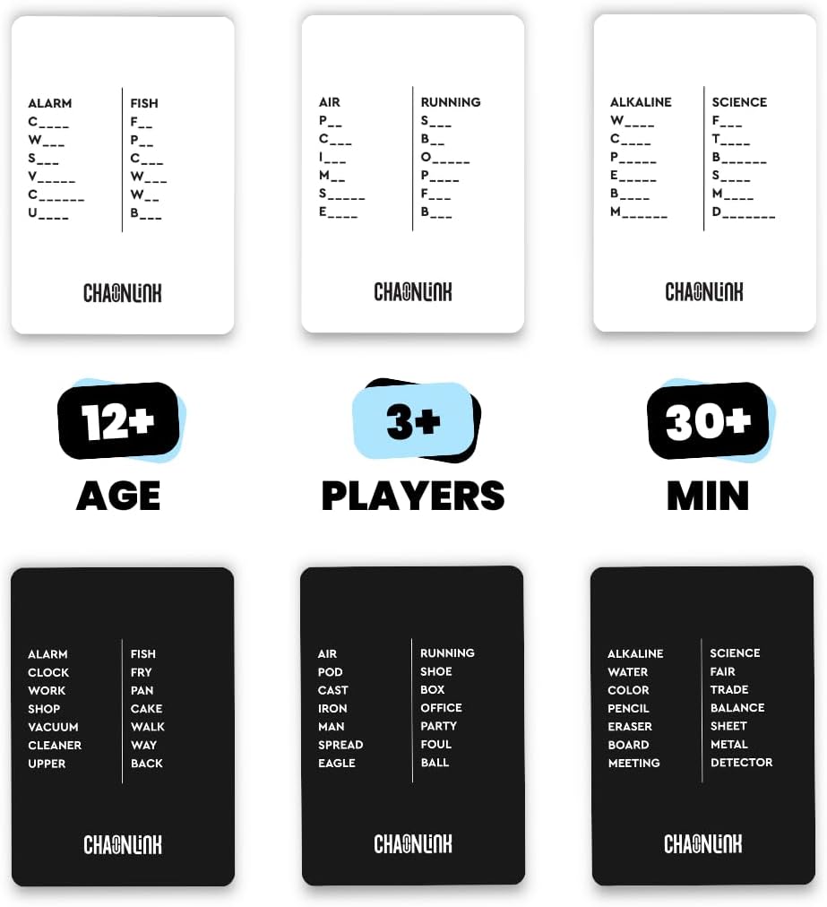 Viral Studios Chainlink - Guess The Sequence Party Game, Fast Paced Word Game for Adults & Kids, 450 Cards Fun Cards for Family Game Nights, Gatherings, & Parties Ages 15 +