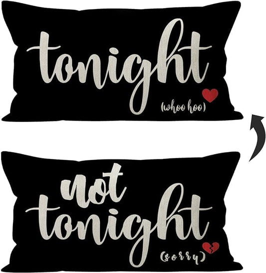 Mancheng-zi Bridal Gift,20x26 Pillow Cover,Bridal Shower Gifts,Funny Couples Reversible Linen Pillow Cover, Bachelorette Party Gifts,Bridal Gifts for Bride,Wedding Gifts for Bride(Black)