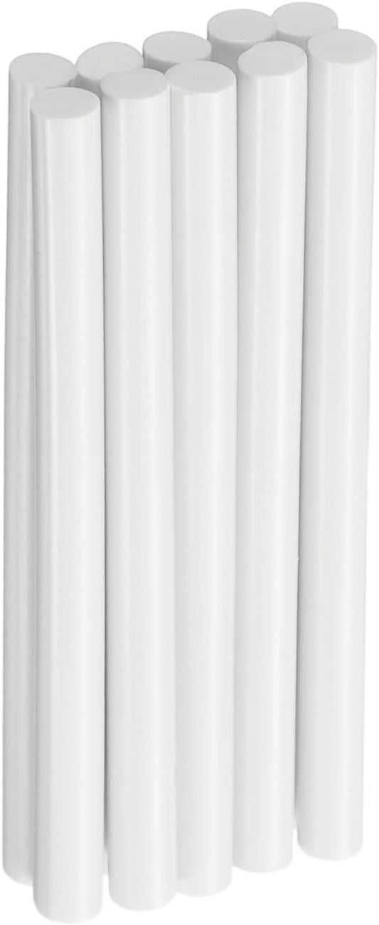 HARFINGTON 10pcs Hot Glue Sticks 0.28" Dia x 3.94" Long EVA Mini Hot Melt Adhesive Glue Stick for Hot Melt Gun Wood Plastic Glass Flowers Fabrics Foam, White