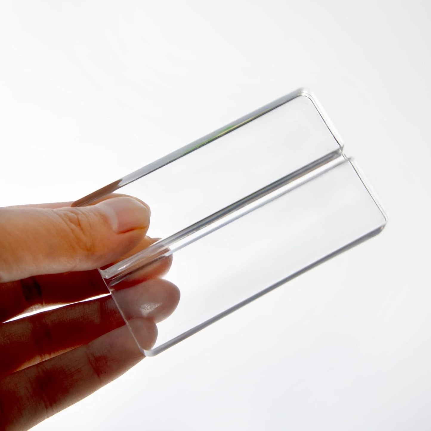 Acrylic Sign Holders, 20 PCS Clear Place Card Holders with Card Slot, Table Numbers Display Stands, for Wedding/Menu/Meeting/Table Numbers