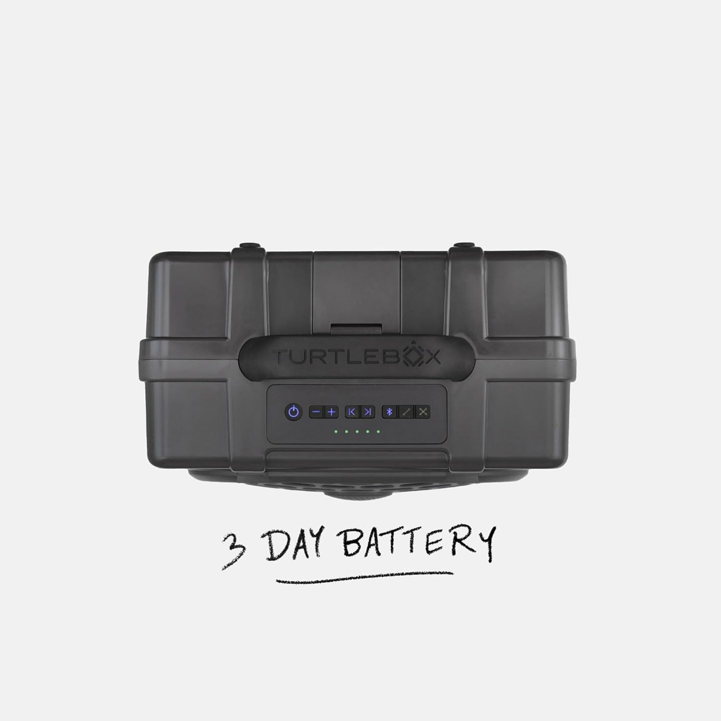 Turtlebox Original Gen 3: Portable Outdoor Bluetooth Speaker – Ultra-Loud (120dB), Waterproof (IP67), Rugged, Impact-Resistant, 3-Day Battery | Party Mode: Unlimited Pairing Stereo, Gray/Kelly Green