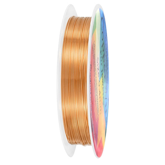 0.4 mm/26 Gauge Copper Wire for Jewelry Making, 30.2FT Copper Beading Craft Wire for Jewelry/Weaving/DIY Crafting/Planting, Color-Retaining [9.2M, Copper Tone]