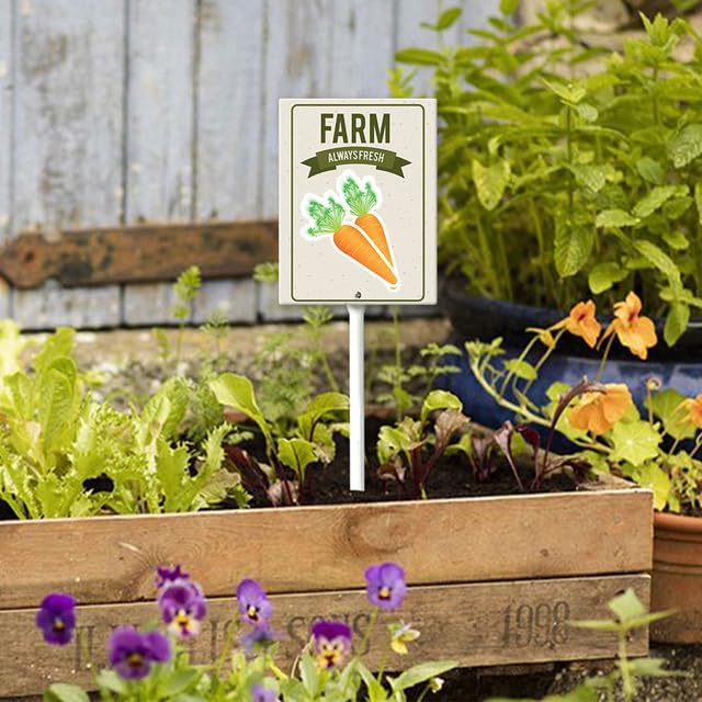 Eveokoki Aluminum Seed & Plant Labels - Plant Markes for Seedlings-Plant Tags for Pots - Garden Signs for Vegetable - Durable Markers for Plants Outdoor Waterproof - Garden Decor for Farmhouse