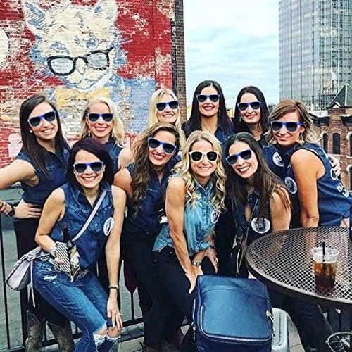 LADY&HOME Bachelorette Party Cat Eye Sunglasses - Bridesmaid & Bridal Shower Supplies, 10pcs Round Weddings Sunglasses
