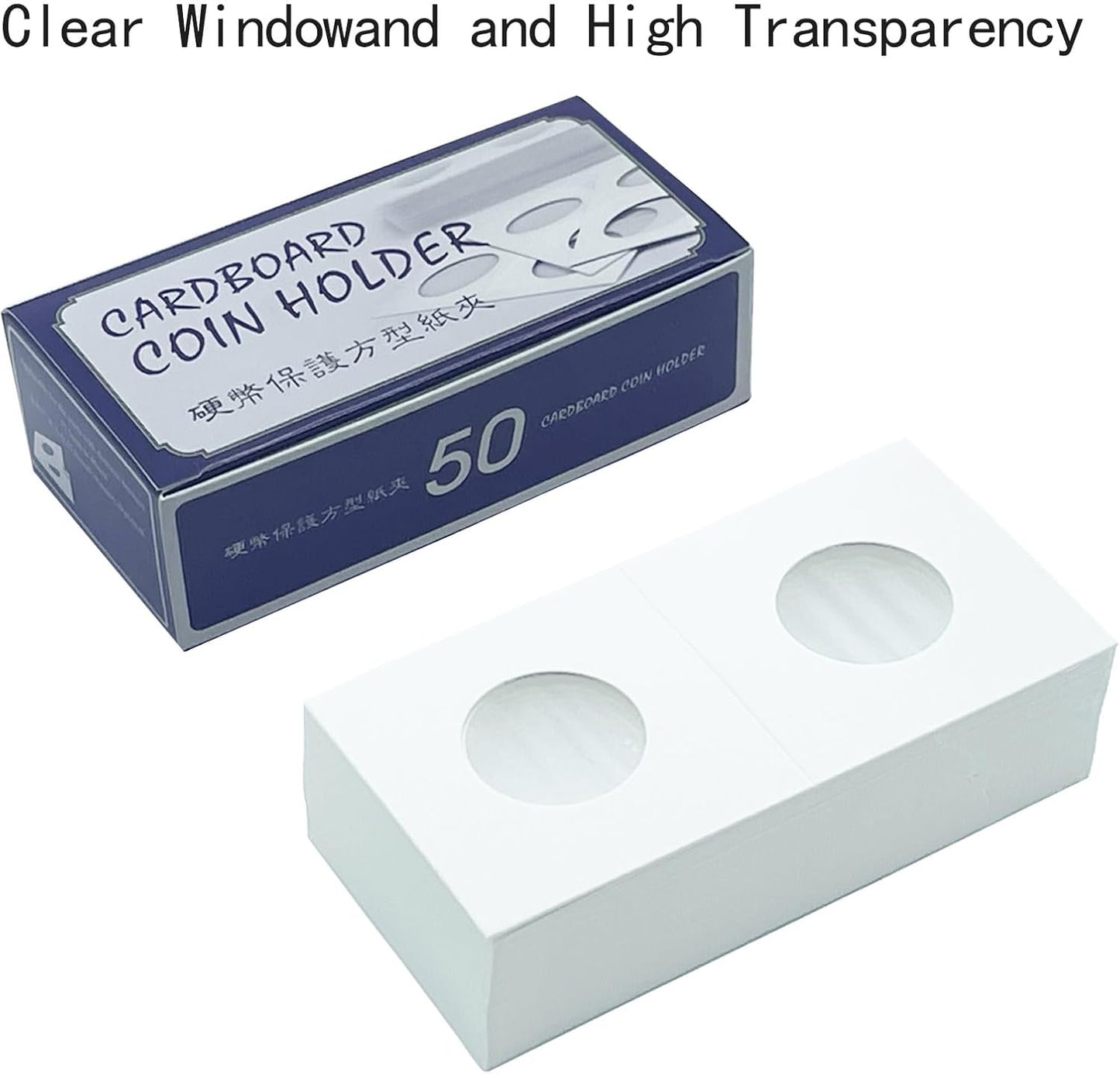 200 PCS Premium Cardboard Coin Flips 2 x 2 inch Coin Collection Supplies for Quarter, Mylar Coin Flips Coin Holders for Collectors (Quarter Coin Flips)