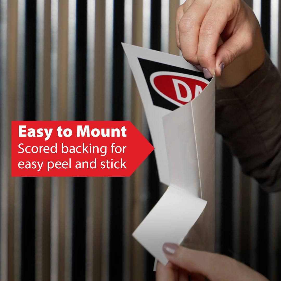 Custom OSHA Style Caution Sign 10" x 14" Adhesive Vinyl Sign, Customizable "Your Text Here", by AccuformNMC Made in USA