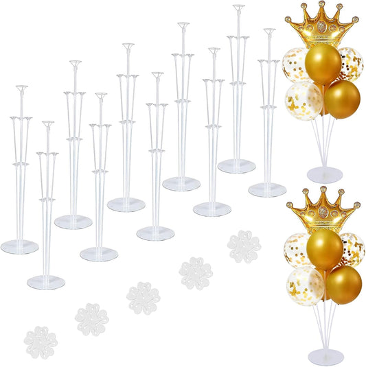 10 Sets of Balloon Stands for Table Balloon Stand Allowing Balloons To Float Without Helium Tank Balloon Holder Decorations for Birthday Party Wedding Festival Christmas
